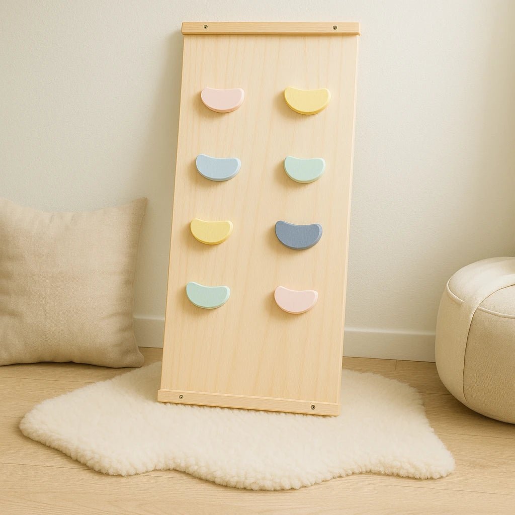 Houten 3‑in‑1 Klim - & Glijplank | Voor Wibbi & Montessori Klimboog - Baby Doo