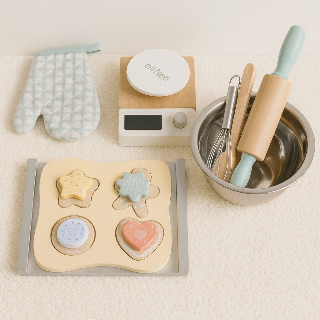 Houten Bakkerset Kind | Rollenspel | Speelkeuken Accessoires - Baby Doo