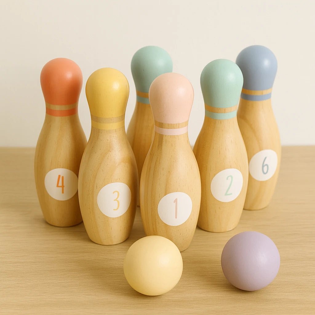 Houten Bowlingset | Bowling Set Hout | Buitenspeelgoed - Baby Doo