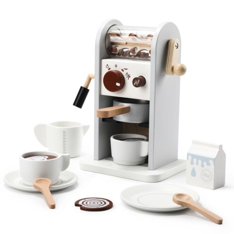 Houten Kinderkoffiezetapparaat | Speelgoed Koffiemachine | Met Accessoires - Baby Doo