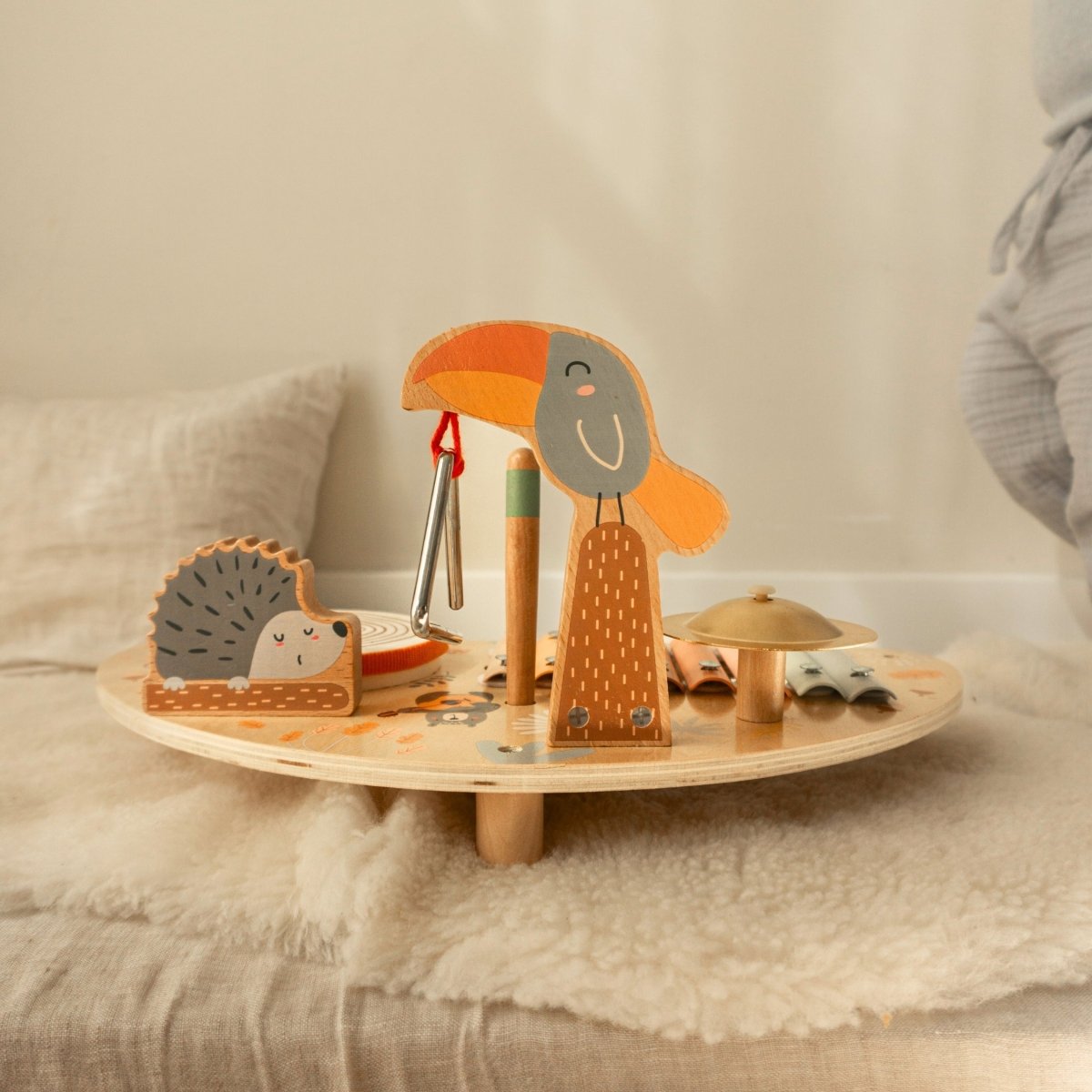 Houten Muziektafel | 5in1 Speelgoed Muziekinstrument | Vanaf 1 Jaar - Baby Doo