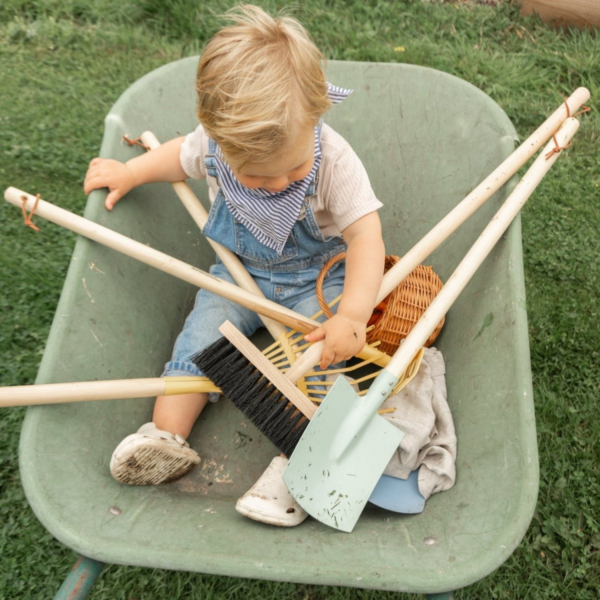 Houten Tuingereedschapset Kind | Buitenspeelgoed | Speelgoed voor Tuin - Baby Doo