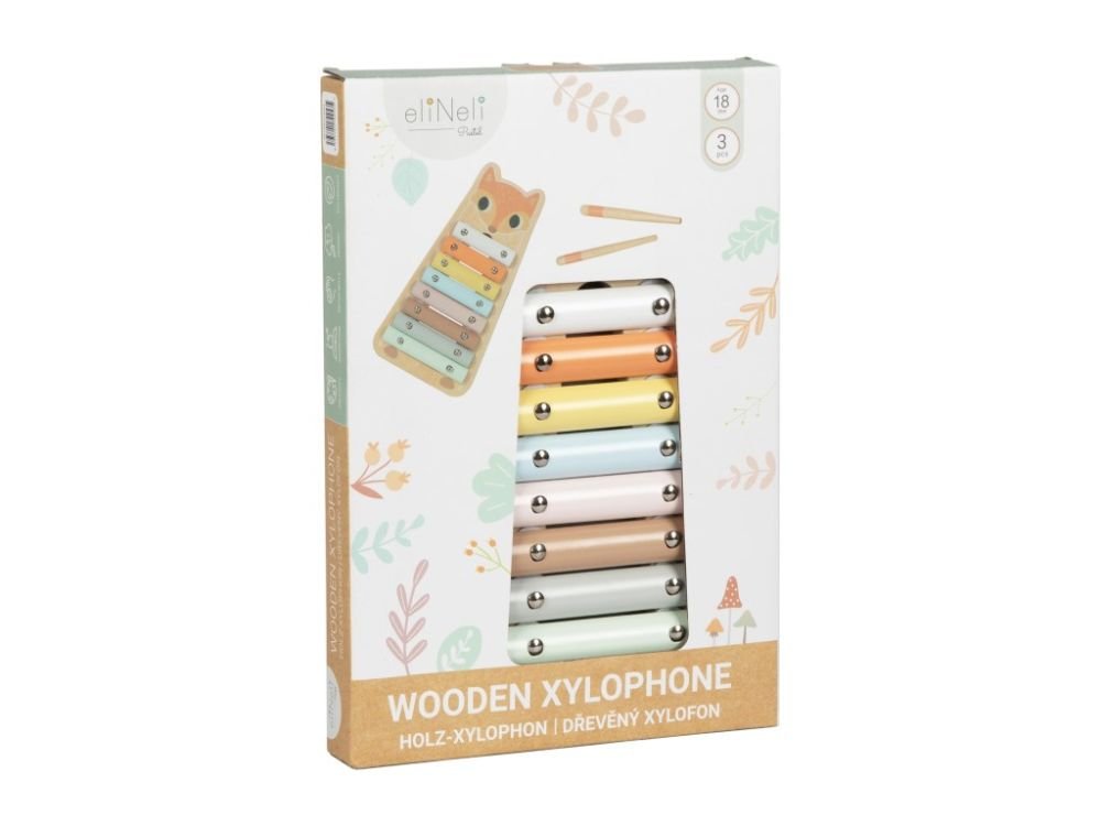 Houten Xylofoon Vos | Houten Muziekinstrument | Stimuleert Muziek & Motoriek - Baby Doo