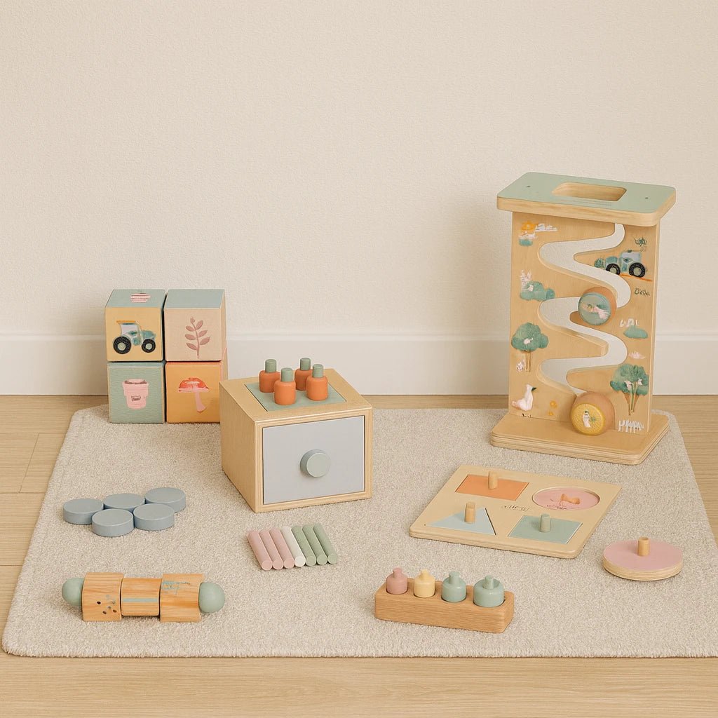 Montessori Set | Educatief Houten Speelgoed | Vanaf 1 Jaar - Baby Doo