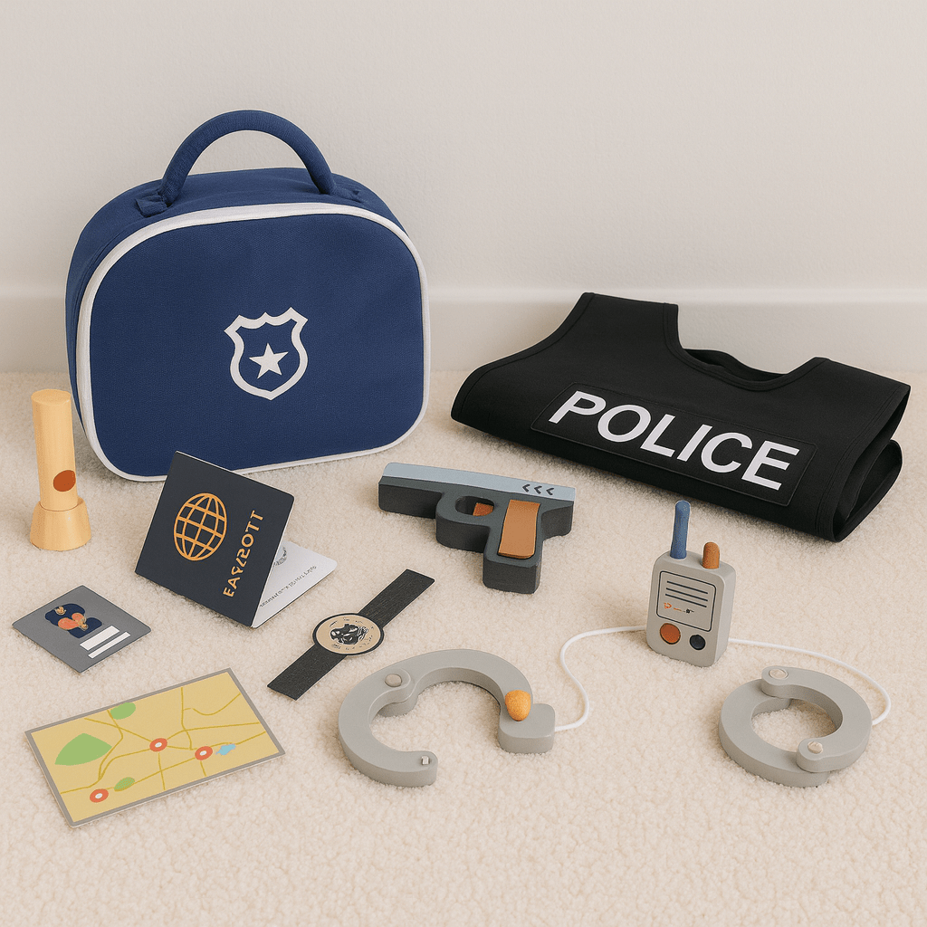 Politieset Kind | Rollenspel Speelgoed Politie | Compleet met Vest & Accessoires - Baby Doo