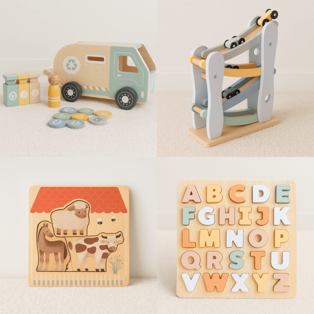 Sinterklaas Cadeauset 1–3 jaar | 2+2 Gratis Speelgoedsets | Met Alfabet - Baby Doo