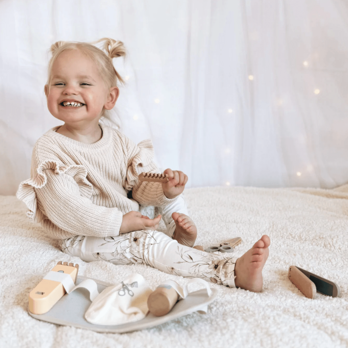 Sinterklaas Cadeauset 3 - 5 jaar | 2+2 Gratis Speelgoedsets | Met Houten Kappersset - Baby Doo