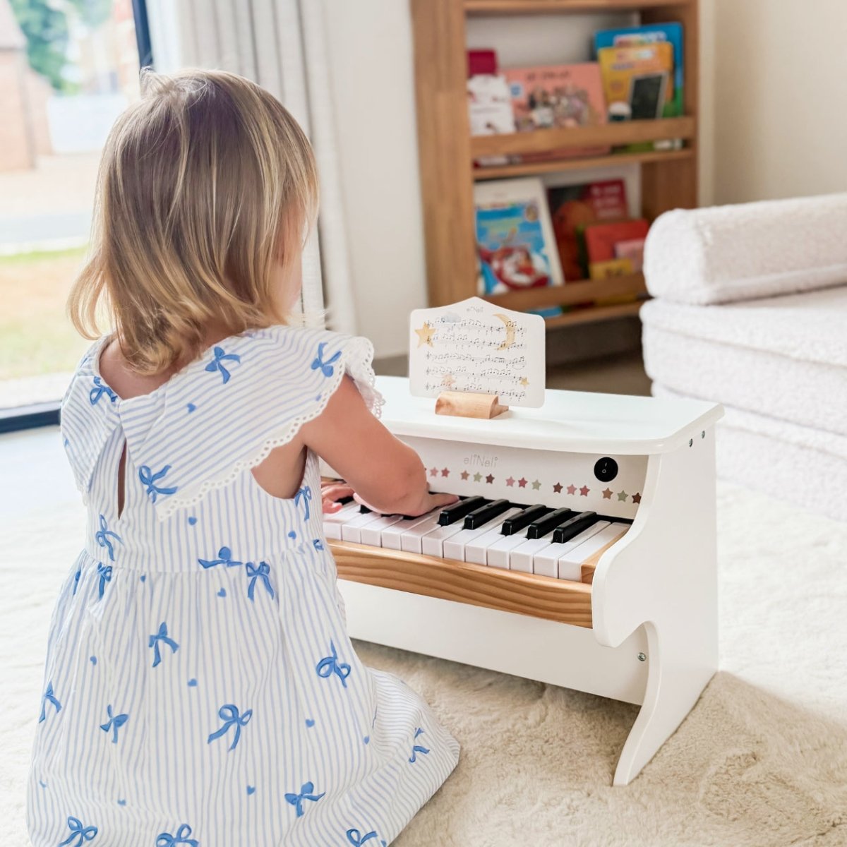 Speelgoed Piano | Houten Muziekinstrument | Kinderpiano voor Peuters & Kleuters - Baby Doo