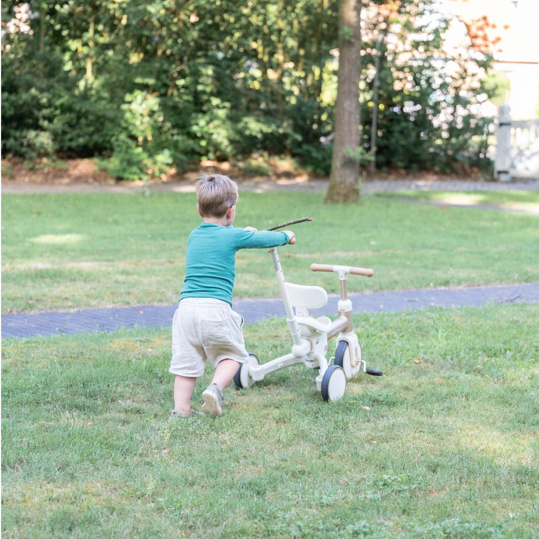 4 in 1 Driewieler met Duwstang en Loopfiets vanaf 18 Maanden