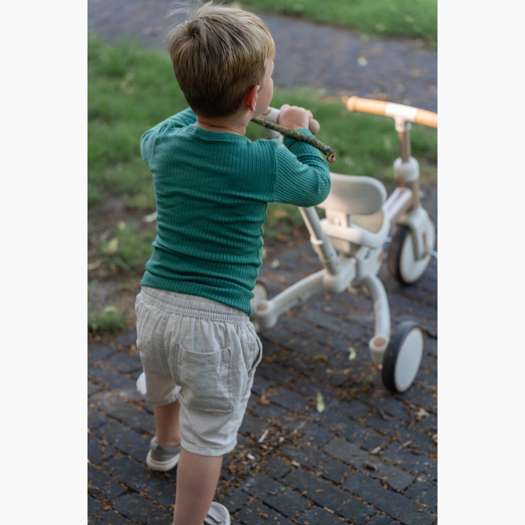 4 in 1 Driewieler met Duwstang en Loopfiets vanaf 18 Maanden