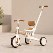 4 in 1 Driewieler met Duwstang en Loopfiets vanaf 18 Maanden