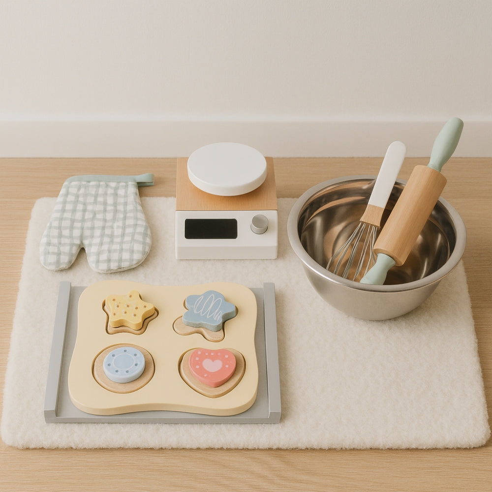 Houten Bakkerset Kind | Rollenspel | Speelkeuken Accessoires
