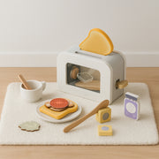 Houten Broodrooster Set | Speelgoed Keuken Accessoires voor Kinderen