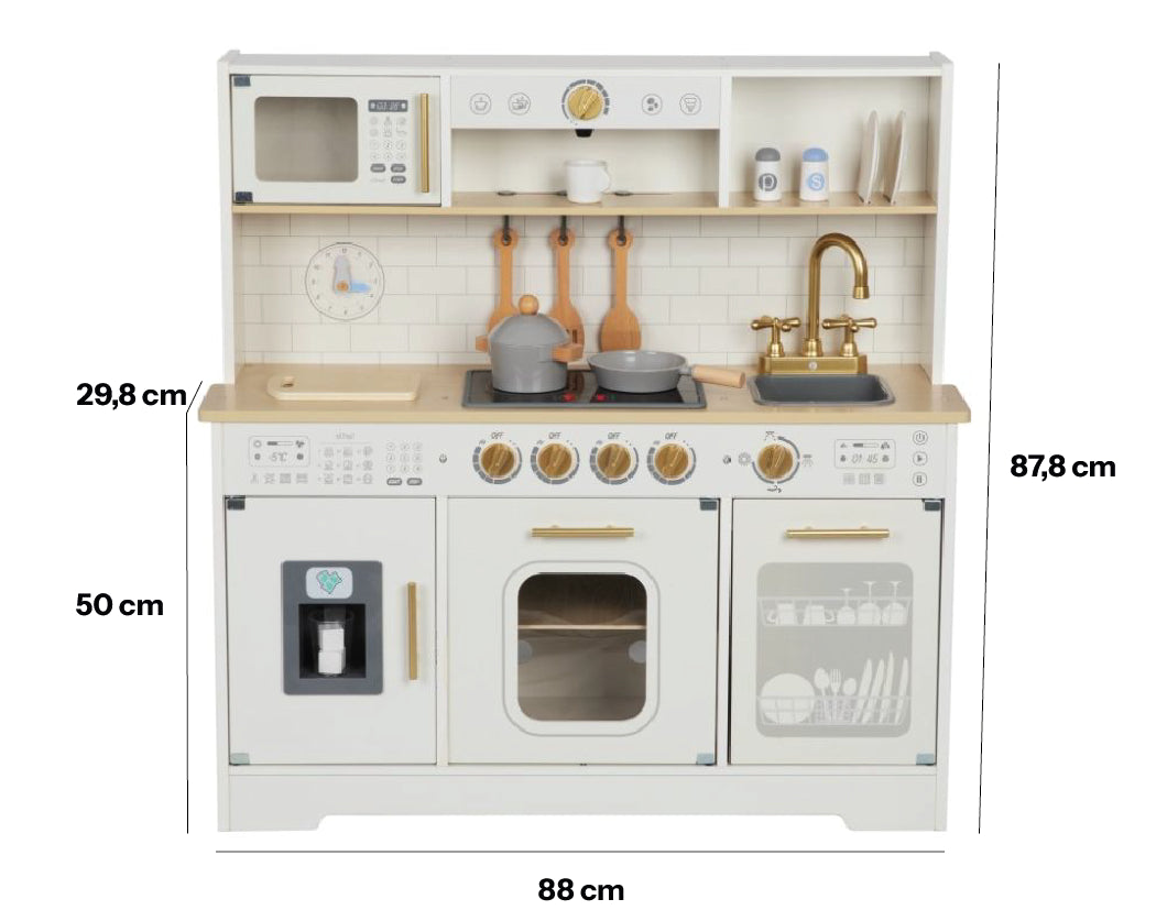 Houten Speelkeuken | Luxe Variant | Inclusief 9 Accessoires