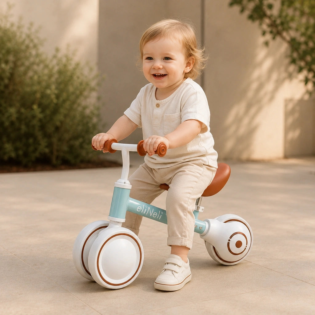 Loopfiets 1 Jaar met 3 Wielen en Verstelbaar Zadel