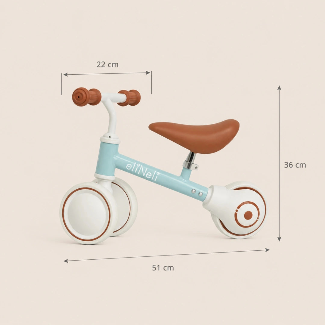 Loopfiets 1 Jaar met 3 Wielen en Verstelbaar Zadel