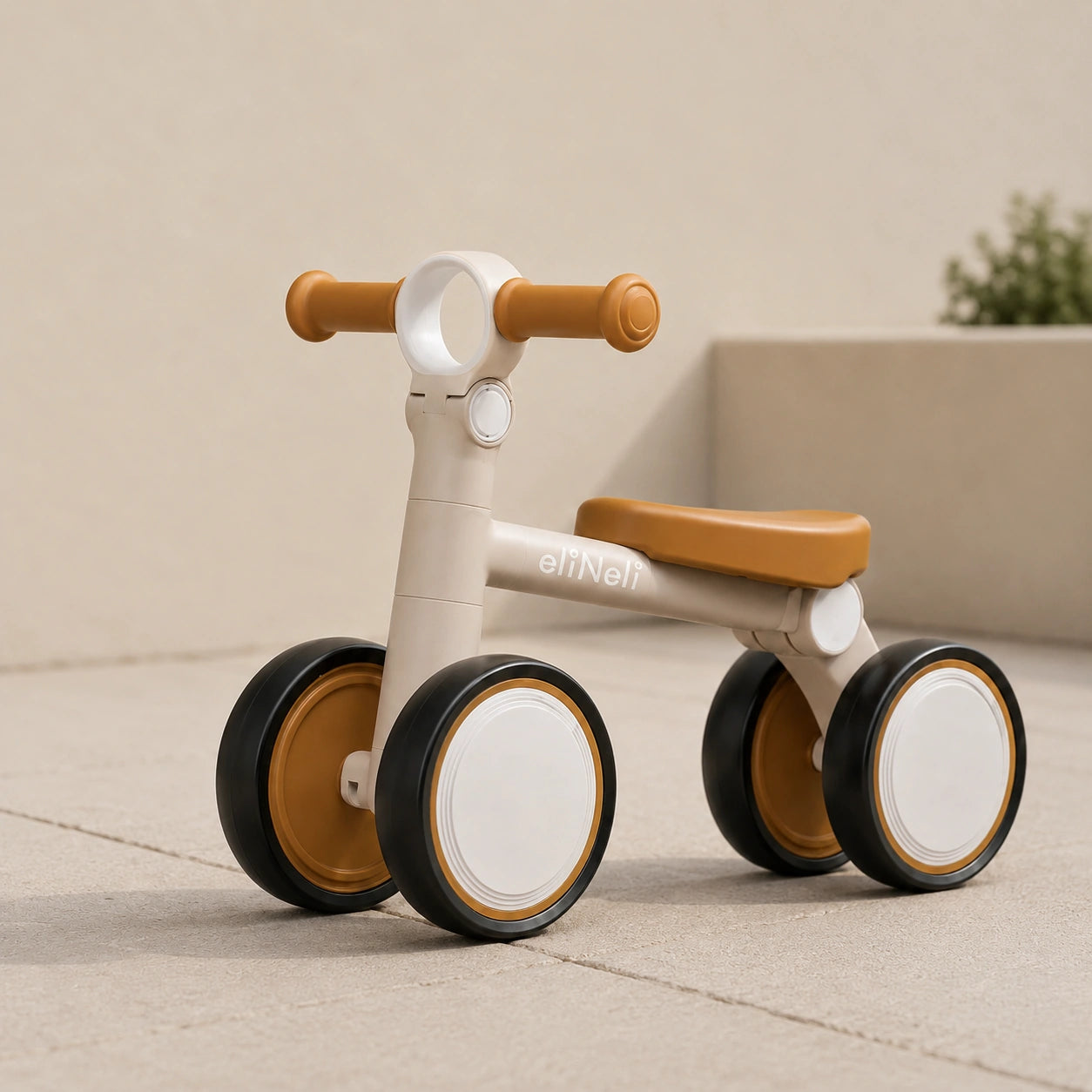Loopfiets vanaf 1 Jaar met 4 Wielen | Lichtgewicht Baby Loopfiets