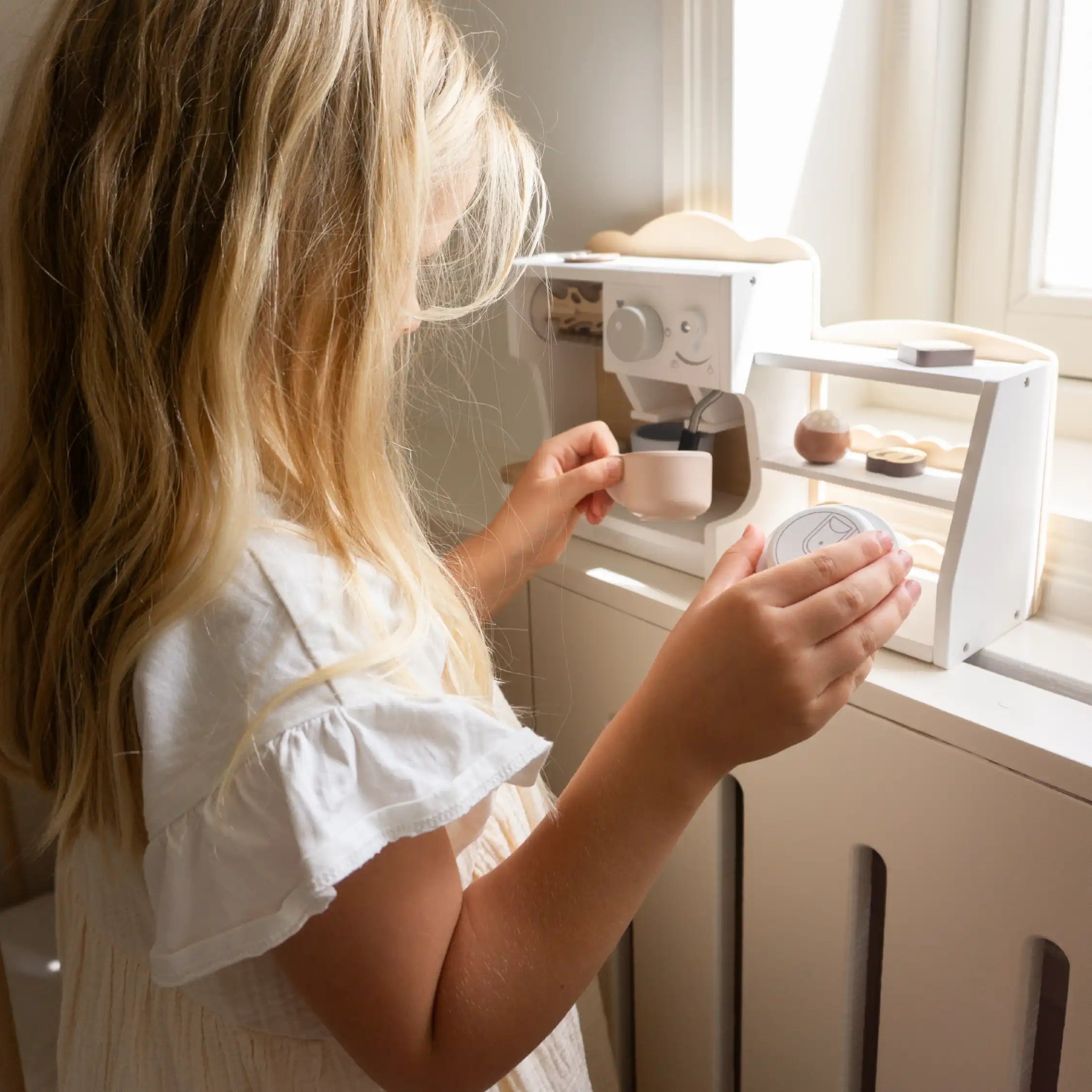 Houten Koffiehoek Speelgoed | Koffieset voor Kinderen | Met Accessoires