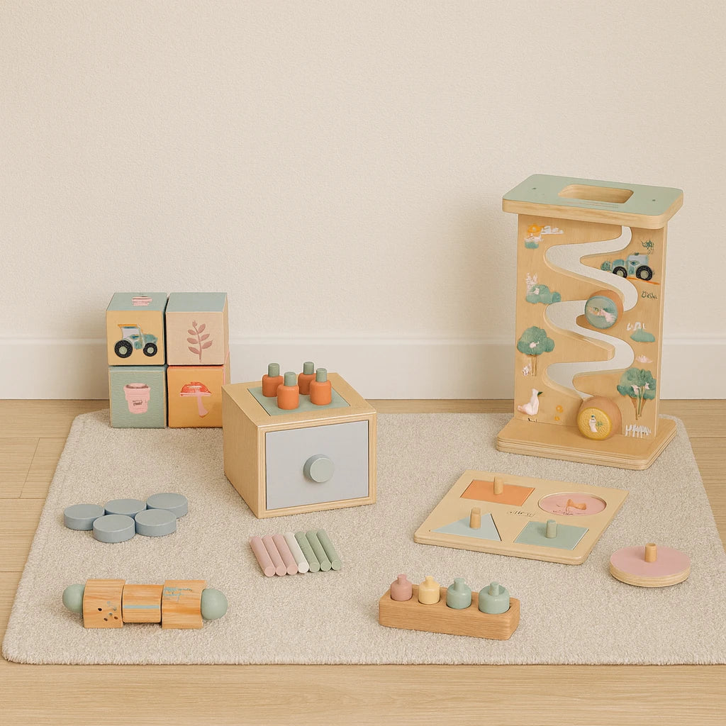 Montessori Set | Educatief Houten Speelgoed | Vanaf 1 Jaar