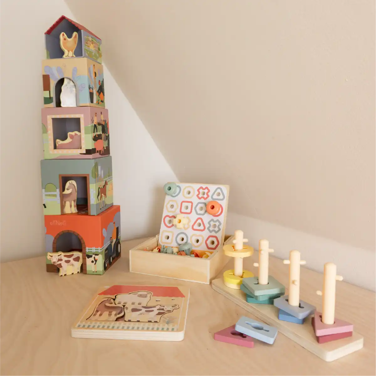Montessori Set | Educatief Houten Speelgoed | Vanaf 1,5 Jaar
