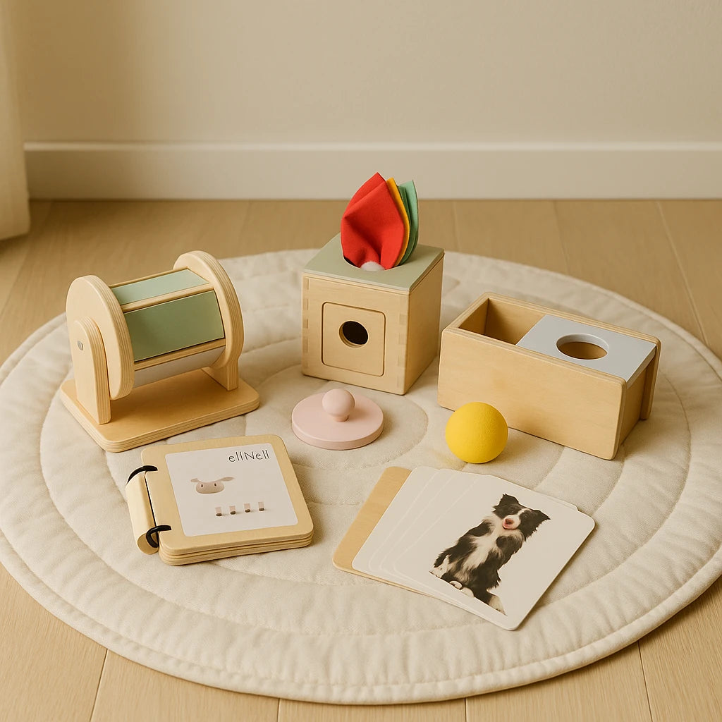 Montessori Set | Educatief Houten Baby Speelgoed | Vanaf 6 Maanden