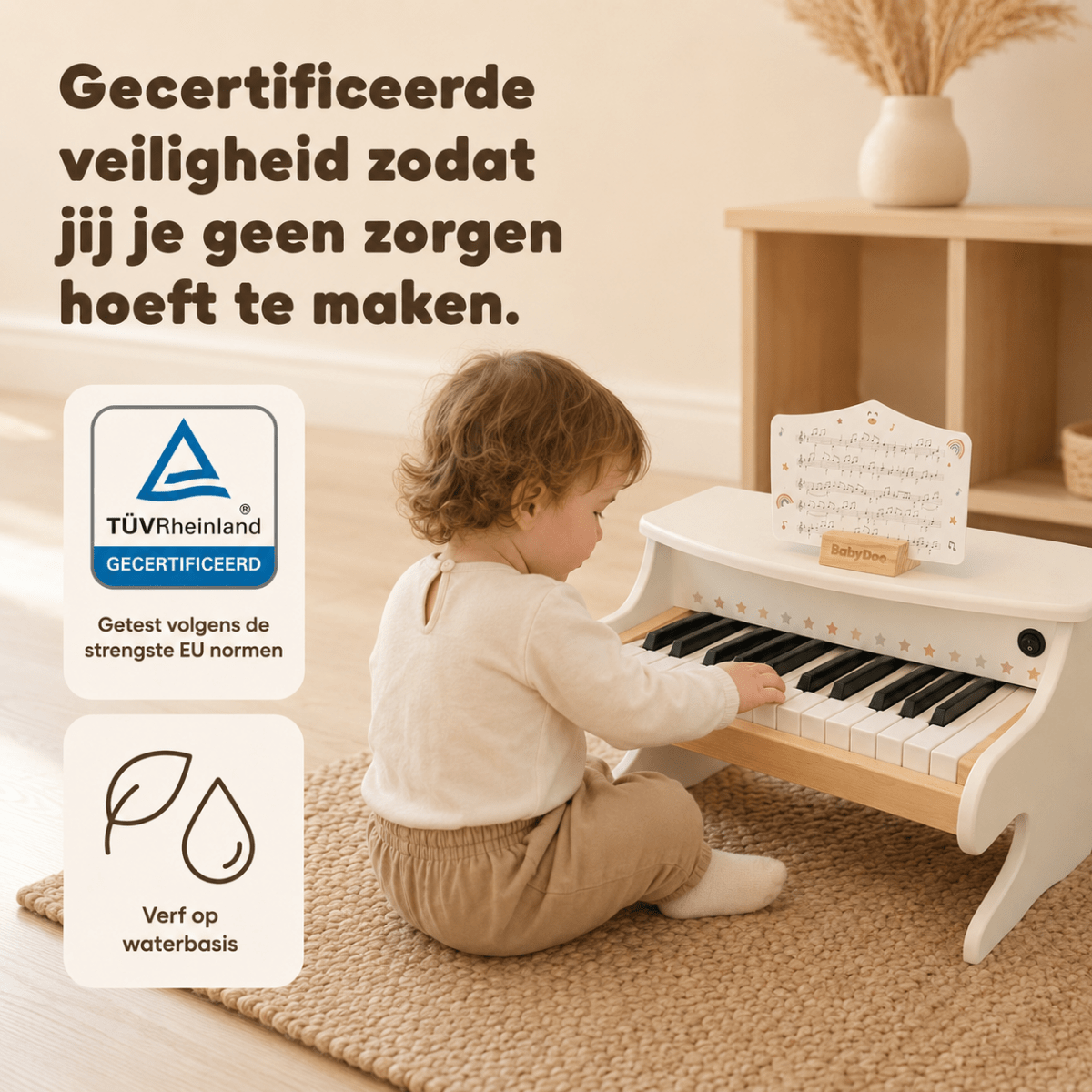 Baby Doo Houten Kinderpiano - Baby Doo