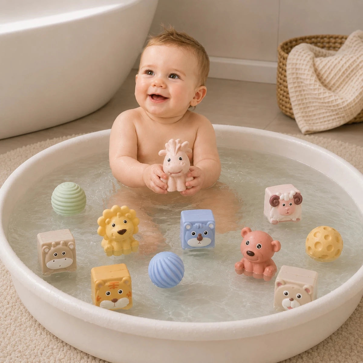 Badspeelgoed Set met Dieren 18-delig vanaf 6 Maanden - Baby Doo