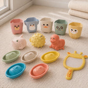 Badspeelgoed Set met Dieren, Bootjes en Visnet 22-delig vanaf 18 Maanden - Baby Doo