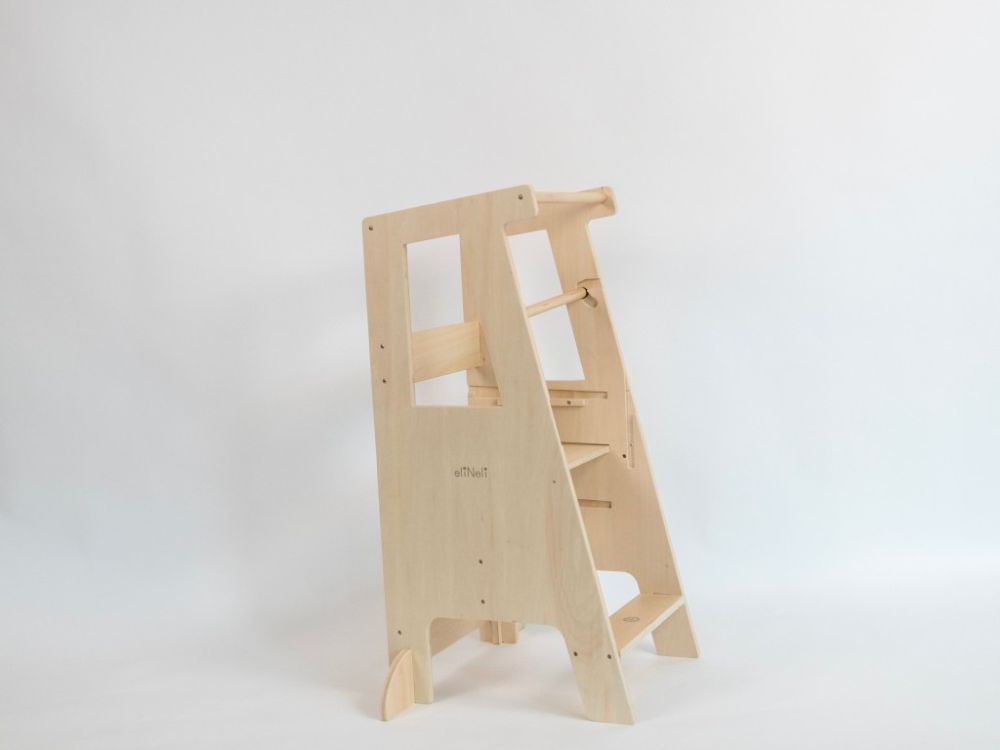 Houten Leertoren 3-in-1 met Stabilisatie | Montessori Keukentoren