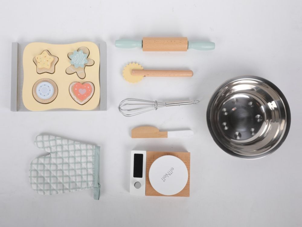 Houten Bakkerset Kind | Rollenspel | Speelkeuken Accessoires - Baby Doo