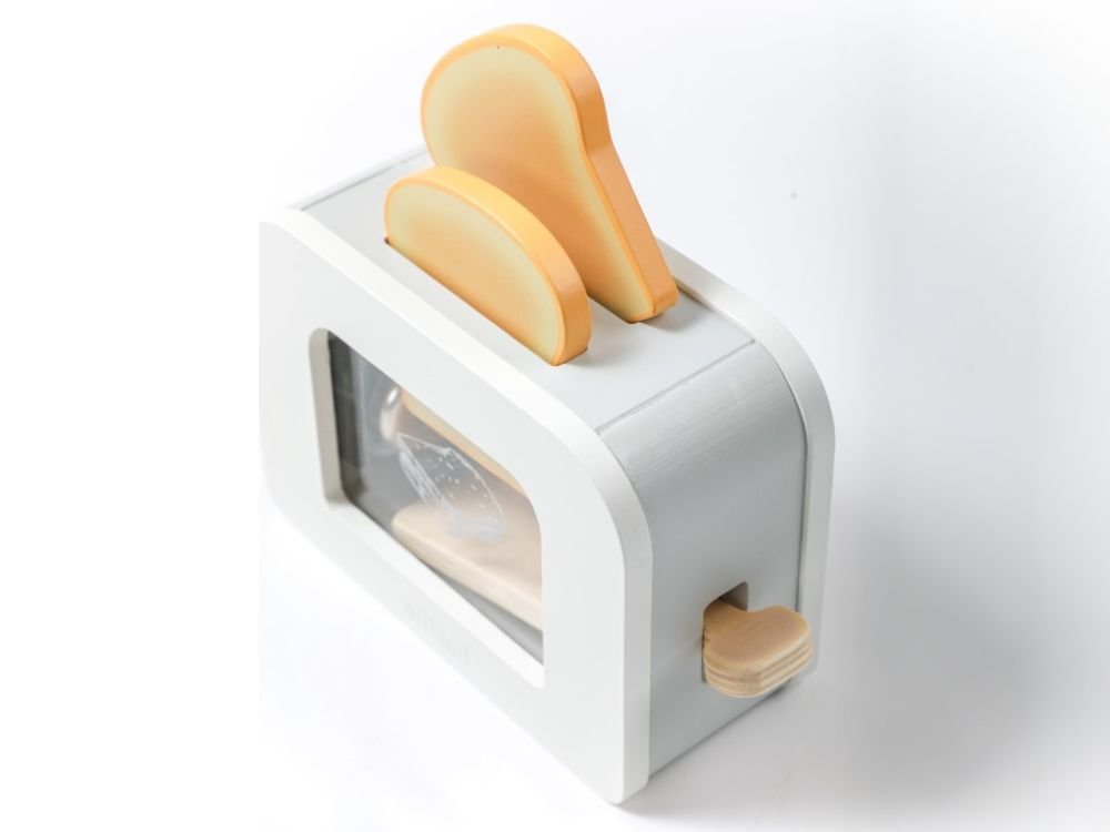 Houten Broodrooster Set | Speelgoed Keuken Accessoires voor Kinderen - Baby Doo