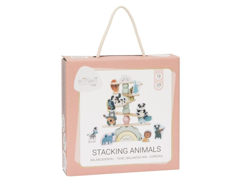 Houten Dieren Balans Spel | Balansspeelgoed Peuter Montessori - Baby Doo