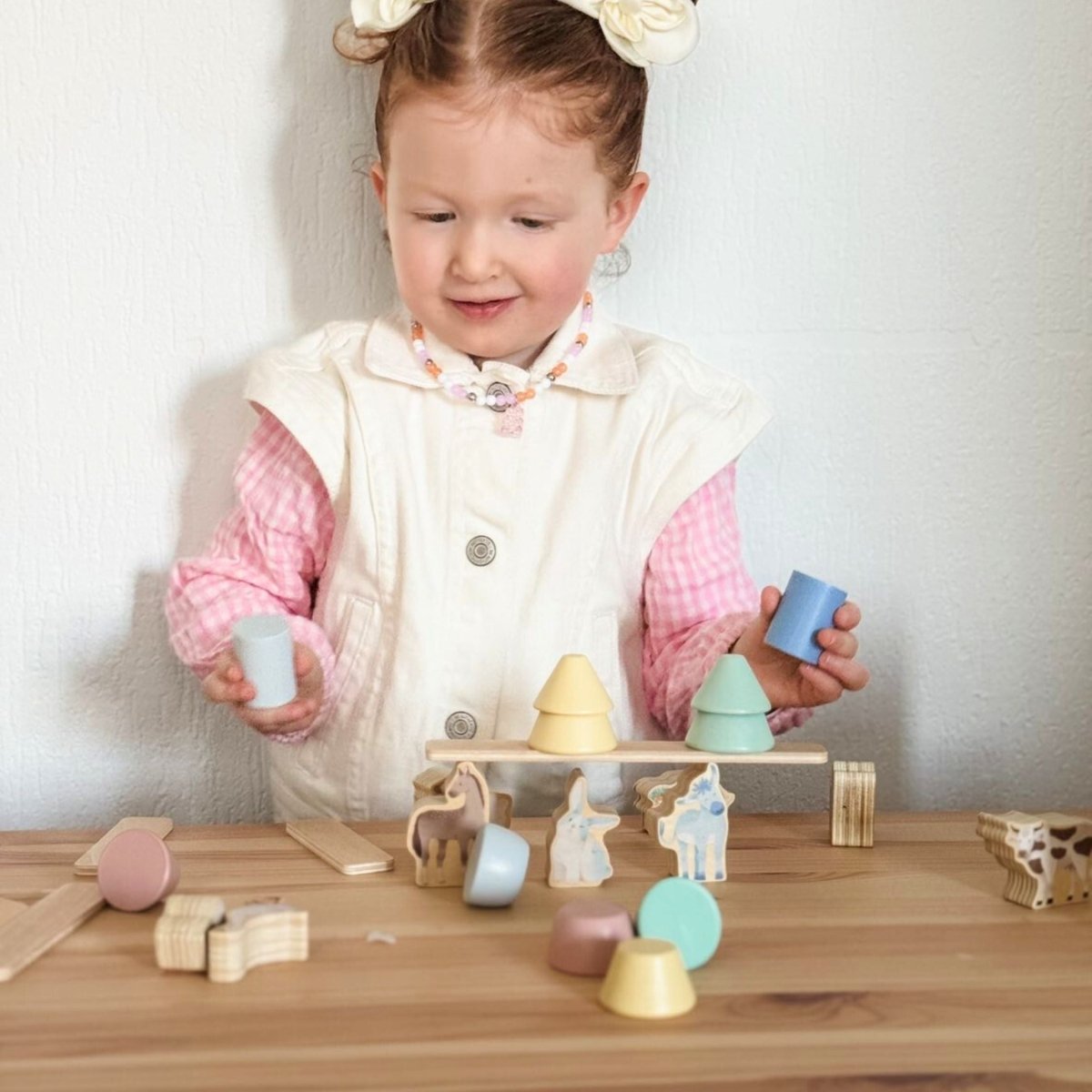 Houten Dieren Balans Spel | Stapelspeelgoed & Evenwichtsspel - Baby Doo