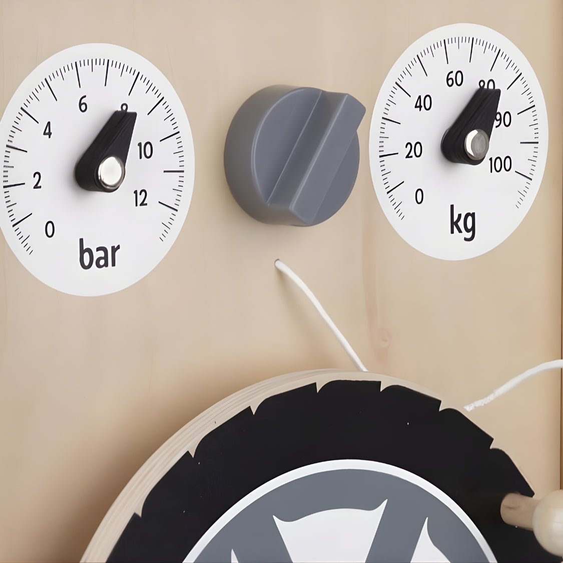 Houten Kinderwerkbank met Gereedschap | Speelgoed Werkbank vanaf 3 Jaar met Compressor & 73 Accessoires - Baby Doo