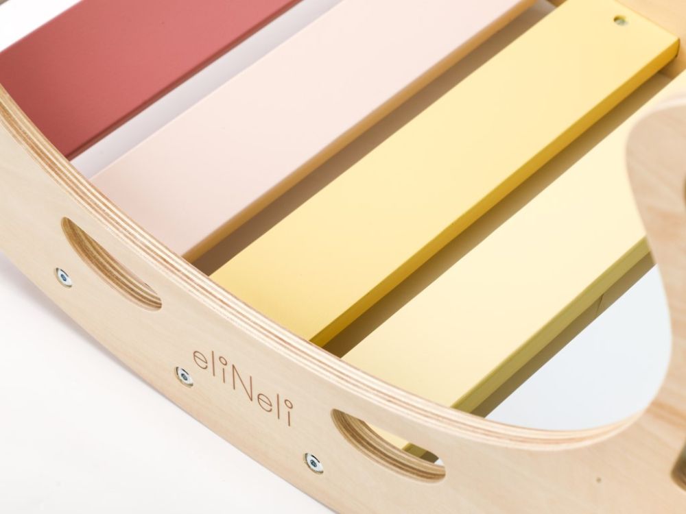 Houten Klimboog 5‑in‑1 | Met Glijbaan & Ladder | De Wibbi - Baby Doo