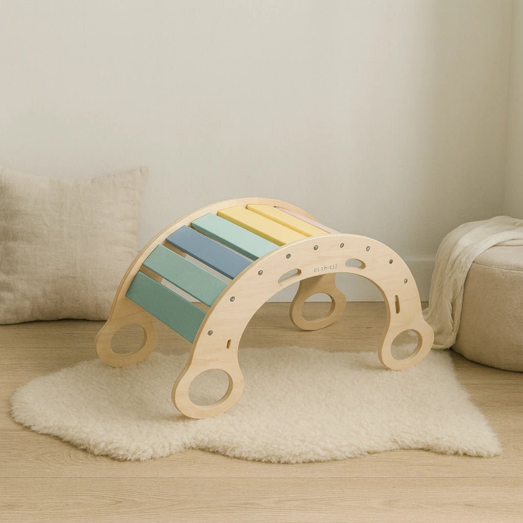 Houten Klimboog | Montessori Klimboog voor Peuters | De Wibbi - Baby Doo