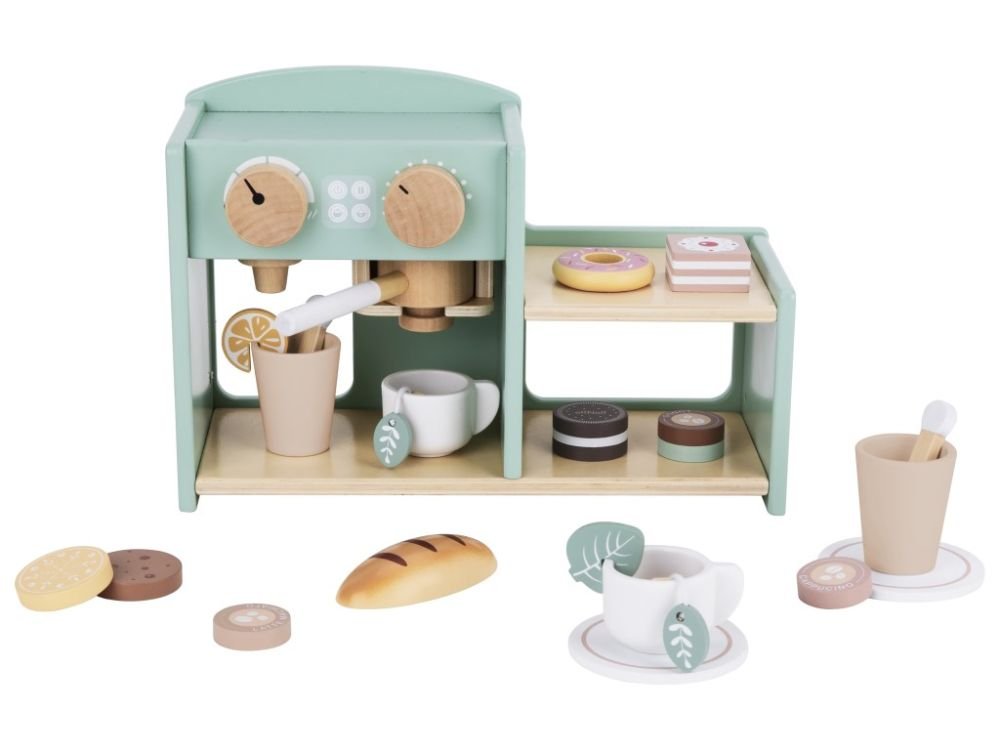 Houten Koffiehoek | Speelgoed | Inclusief Accesoires - Baby Doo
