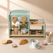 Houten Koffiehoek | Speelgoed | Inclusief Accessoires - Baby Doo