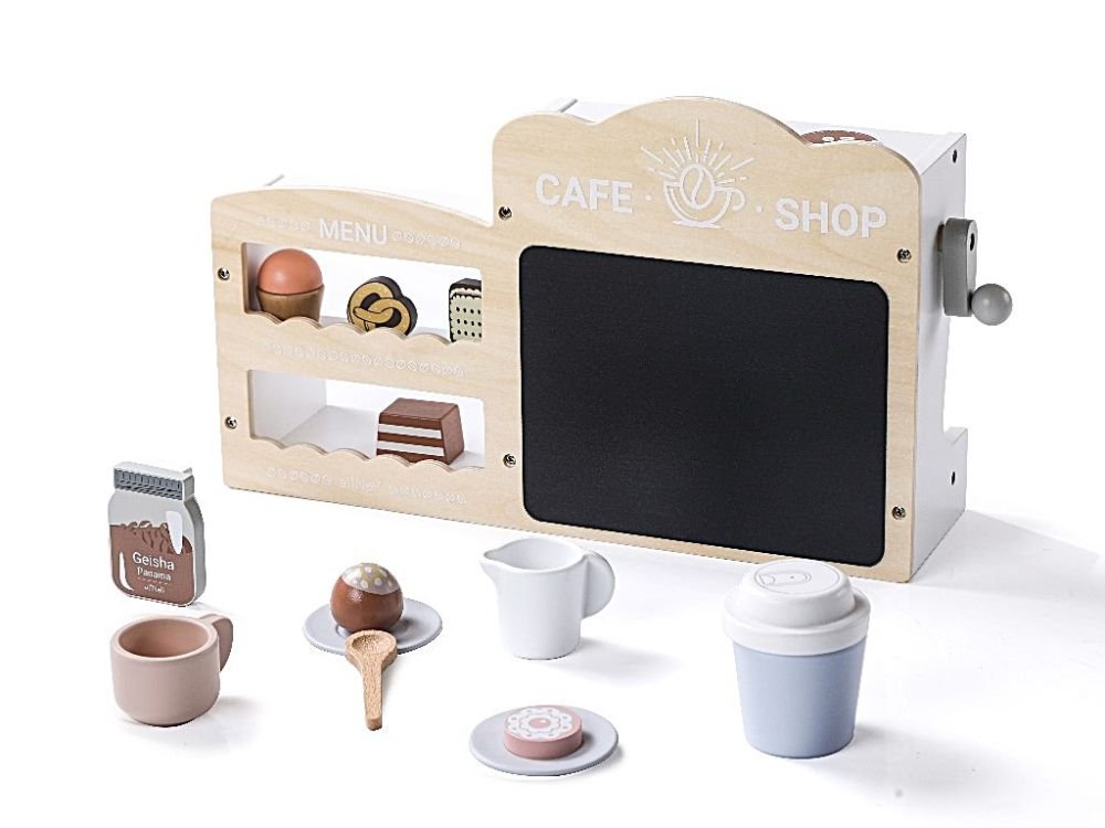 Houten Koffiehoek Speelgoed | Koffieset voor Kinderen | Met Accessoires - Baby Doo
