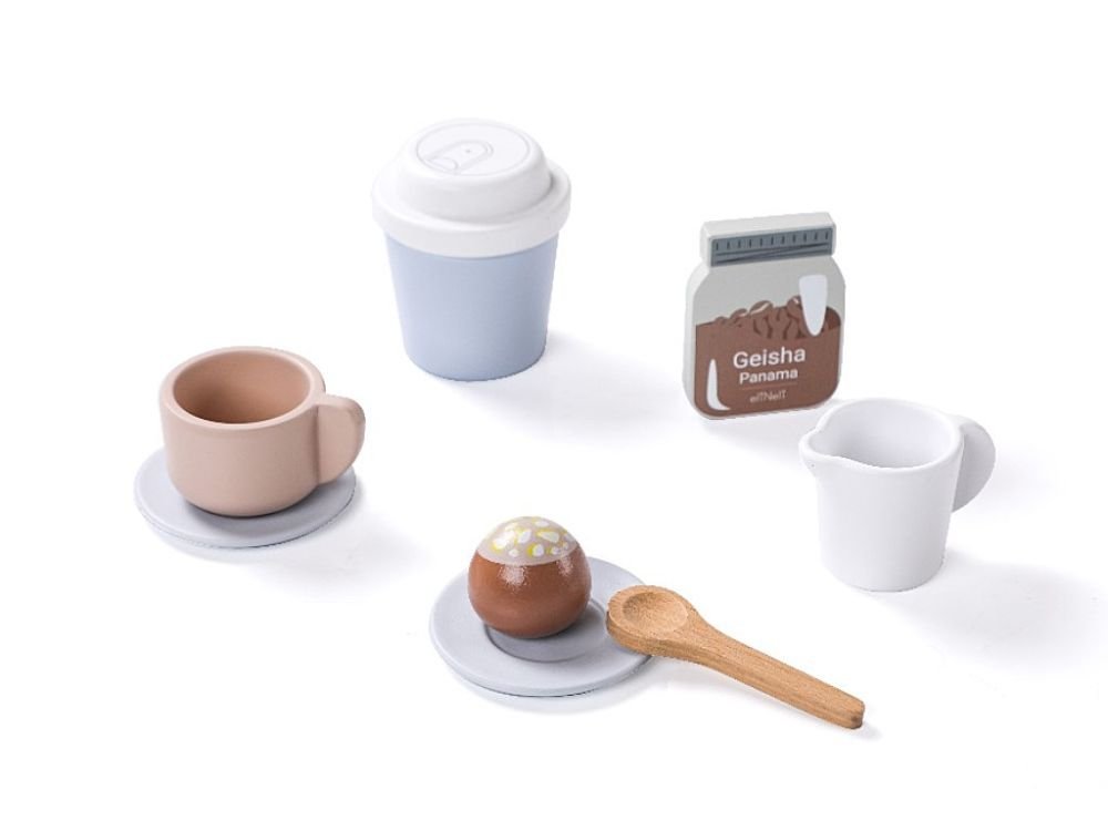 Houten Koffiehoek Speelgoed | Koffieset voor Kinderen | Met Accessoires - Baby Doo