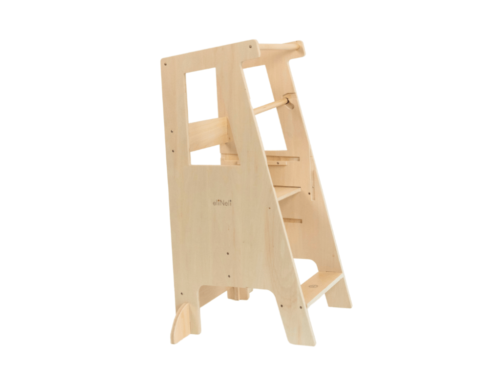 Houten Leertoren 3 - in - 1 met Stabilisatie | Montessori Keukentoren - Baby Doo