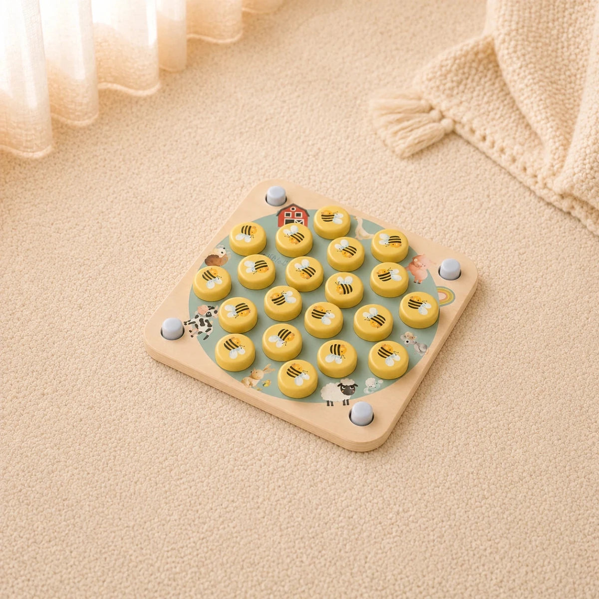 Houten Memory Spel | Educatief Geheugenspel voor Kinderen - Baby Doo