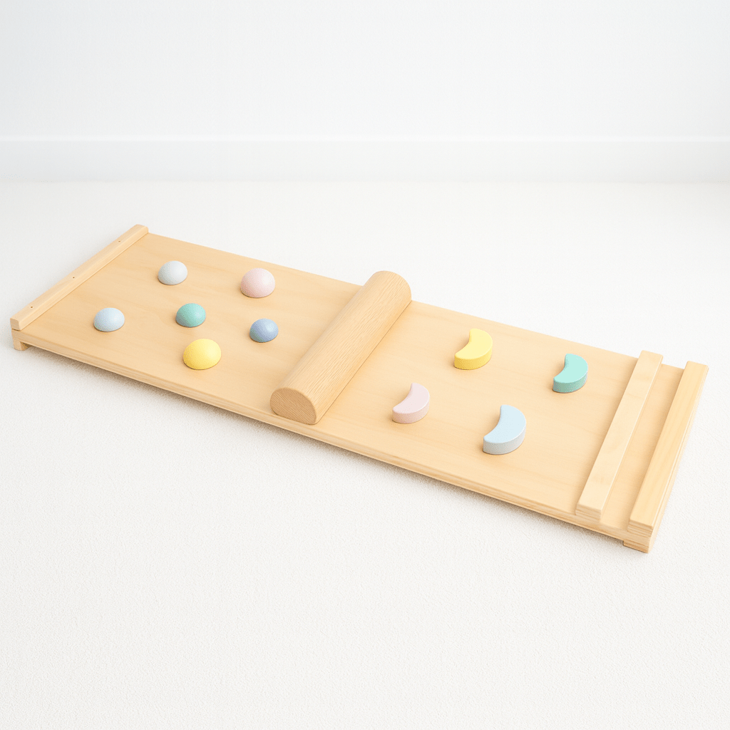 Houten Montessori Klimrek Pikler Driehoek | Met 2 - in - 1 Glijbaan & Klimwand | Indoor Klimrek Speelgoed 1+ - Baby Doo