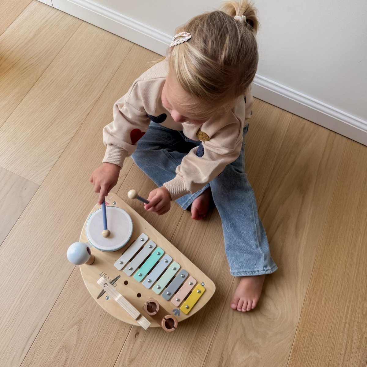 Houten Muziekinstrument | Muziektafel Bos Editie | Peuter - Baby Doo