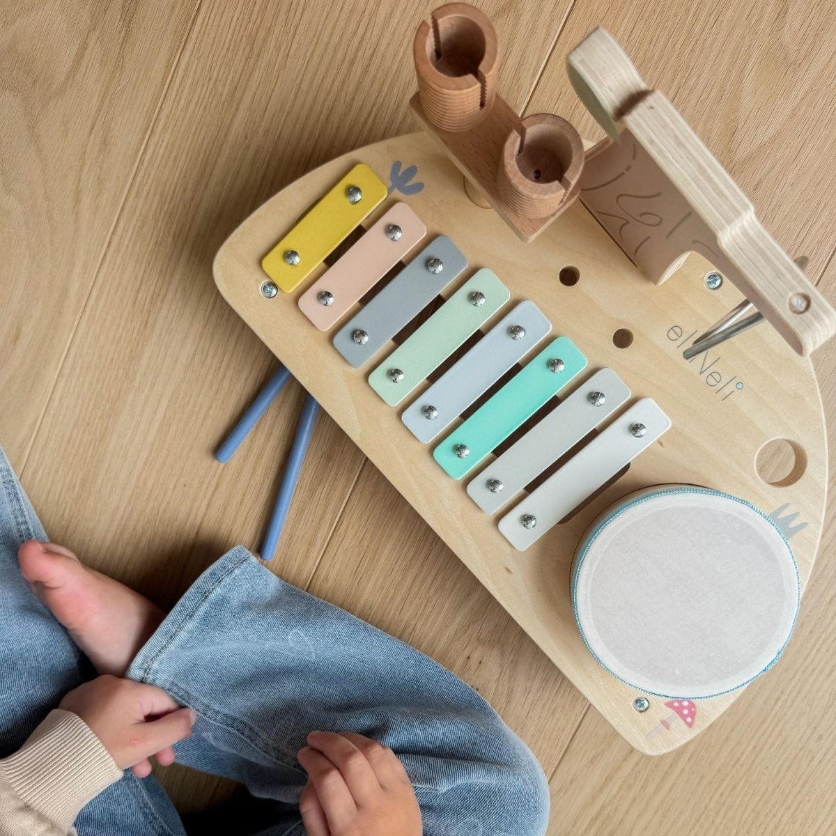 Houten Muziekinstrument | Muziektafel Bos Editie | Peuter - Baby Doo