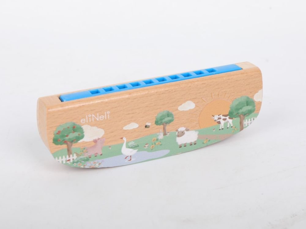 Houten Muziekinstrumenten Kind | 7 - delige Muzikale set met Koffer | Trommel, Fluit & Rammelaar - Baby Doo