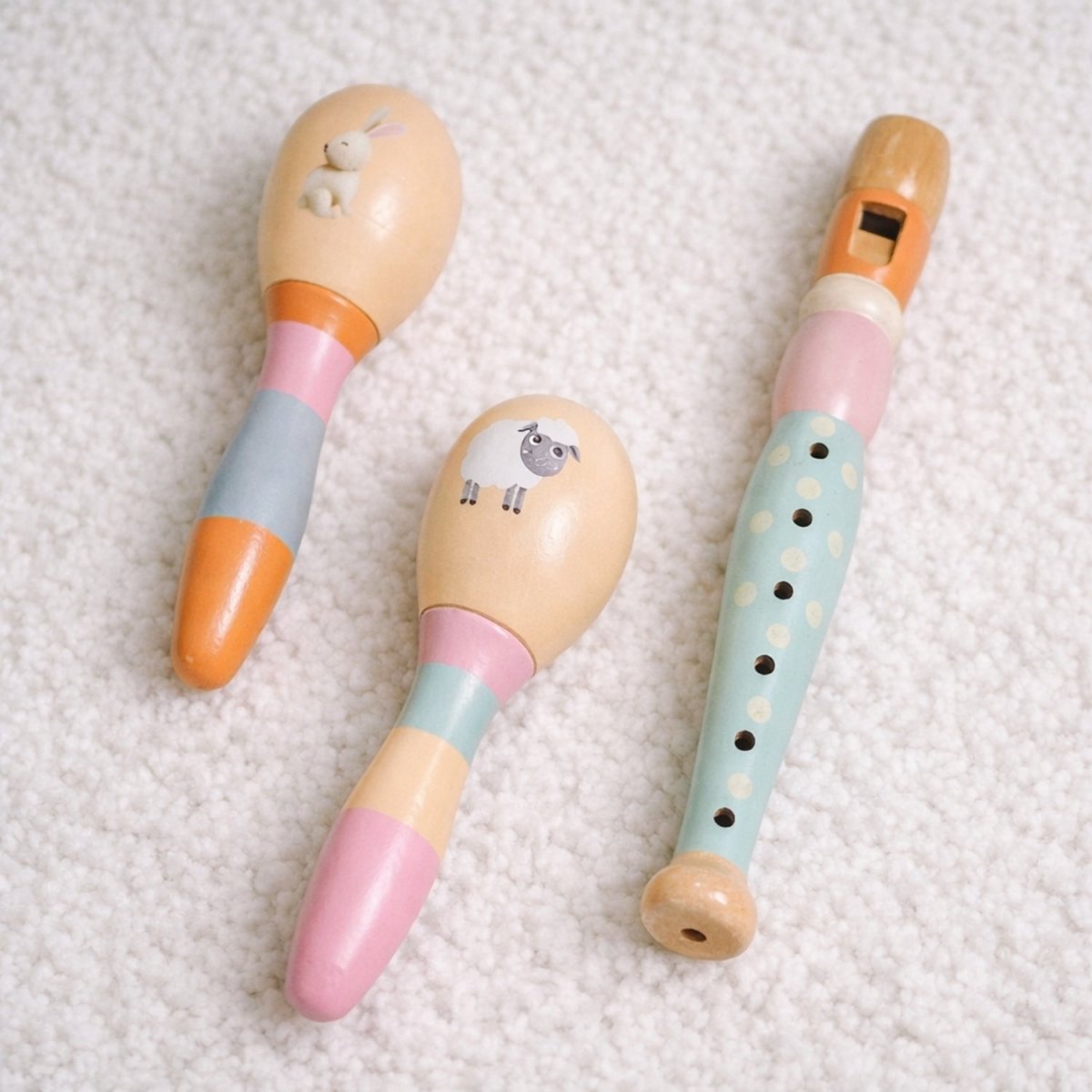 Houten Muziekset Kinderen | 4 Muziekinstrumenten | Muziekspeelgoed Peuter Vanaf 1 Jaar - Baby Doo