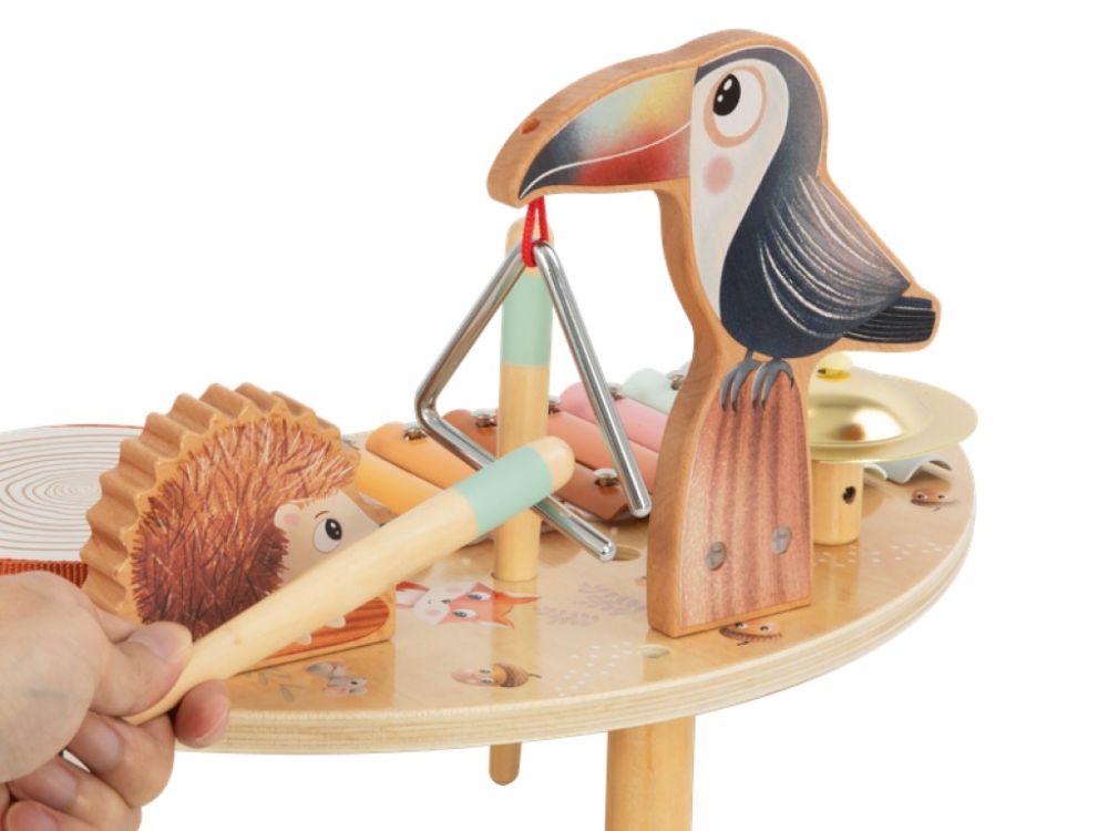 Houten Muziektafel | 5in1 Speelgoed Muziekinstrument | Vanaf 1 Jaar - Baby Doo