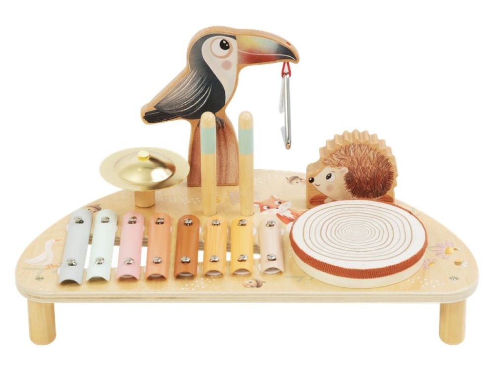 Houten Muziektafel | 5in1 Speelgoed Muziekinstrument | Vanaf 1 Jaar - Baby Doo