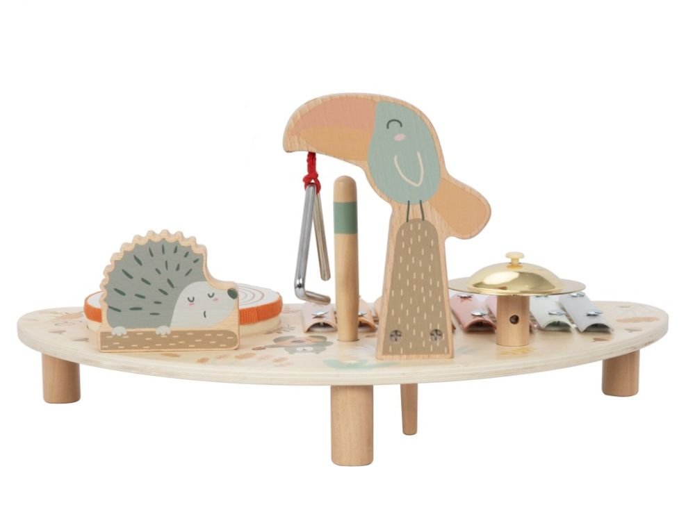 Houten Muziektafel | 5in1 Speelgoed Muziekinstrument | Vanaf 1 Jaar - Baby Doo